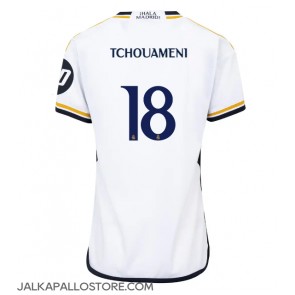 Real Madrid Aurelien Tchouameni #18 Kotipaita Naisten 2023-24 Lyhythihainen